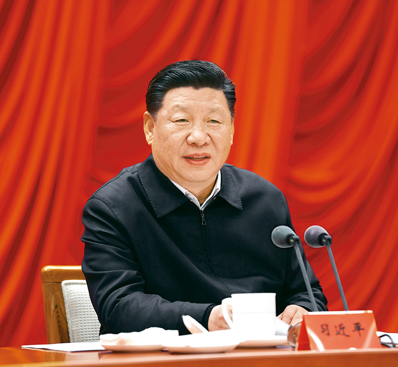 　　2019年1月21日，省部級主要領(lǐng)導干部堅持底線(xiàn)思維著(zhù)力防范化解重大風(fēng)險專(zhuān)題研討班在中央黨校開(kāi)班。中共中央總書(shū)記、國家主席、中央軍委主席習近平在開(kāi)班式上發(fā)表重要講話(huà)。 新華社記者 饒愛(ài)民/攝